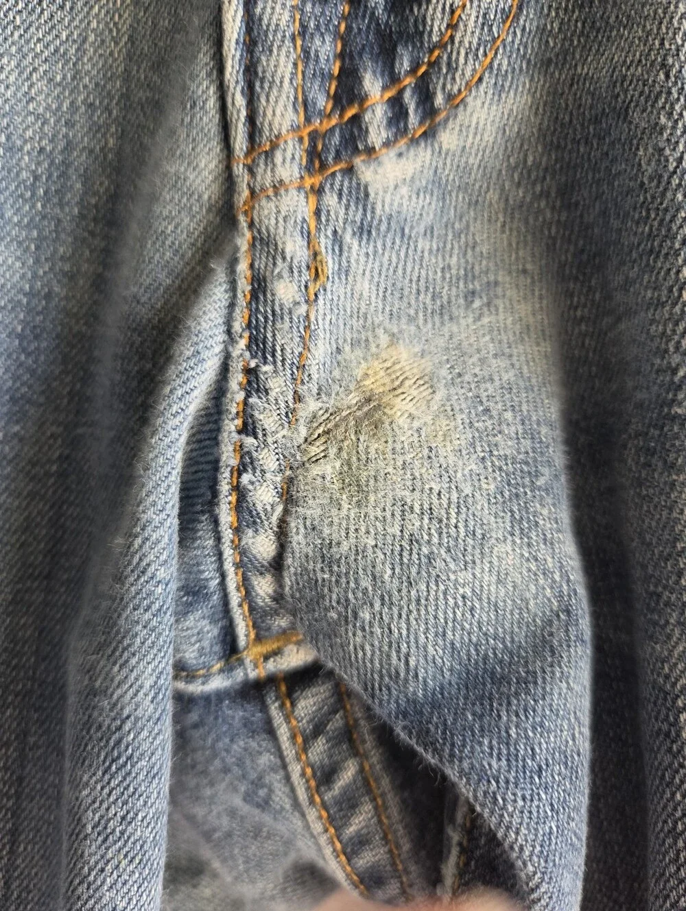 Lucky Brand Jeans 181 Relaxed Straight Mens Sz 34W 30L Y2K Distressed Vintage